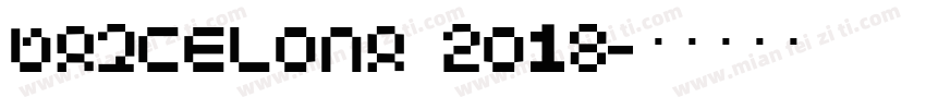 Barcelona 2018字体转换